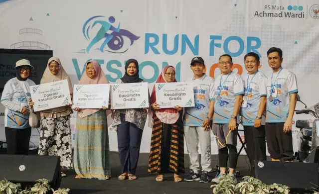 Ribuan Warga Ikut Run For Vision 2025, RSAW Sukses Danai Operasi Katarak dan Gaungkan Perluasan Wakaf