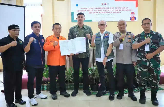 BNPB Dampingi Pembentukan Klaster Logistik Penanggulangan Bencana Kabupaten Bandung