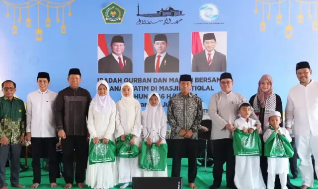Kemenag dan Masjid Istiqlal Gelar Makan Bergizi Bersama 1.500 Anak Yatim