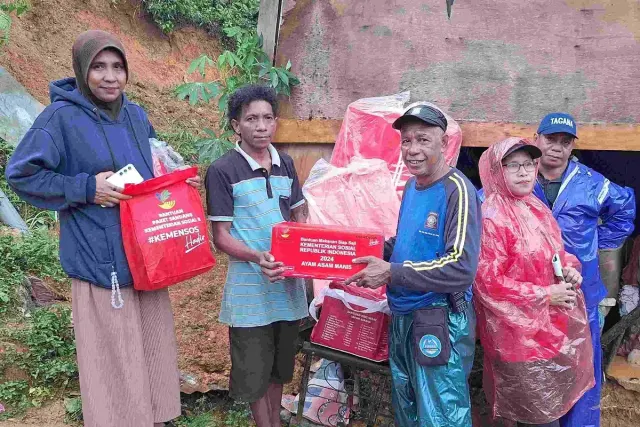 Respons Cepat Kemensos untuk Korban Longsor Ambon: Bantuan Logistik Dua Tahap Telah Disalurkan