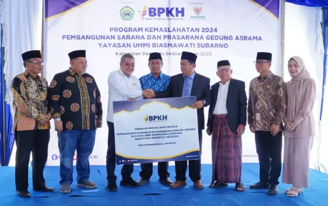 BPKH dan BAZNAS Bangun Asrama Ponpes Ummi Biasmawati di Bengkulu, Mendes: Ini Investasi Karakter untuk Desa
