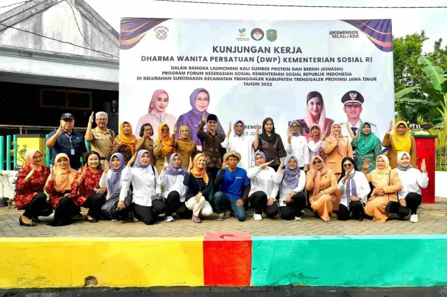 Sungai Kumuh Disulap Jadi Kawasan Asri dan Tangguh Pangan di Trenggalek