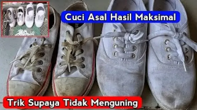 Tips Mudah Membersihkan Sepatu Agar Tidak Menguning Setelah Dicuci
